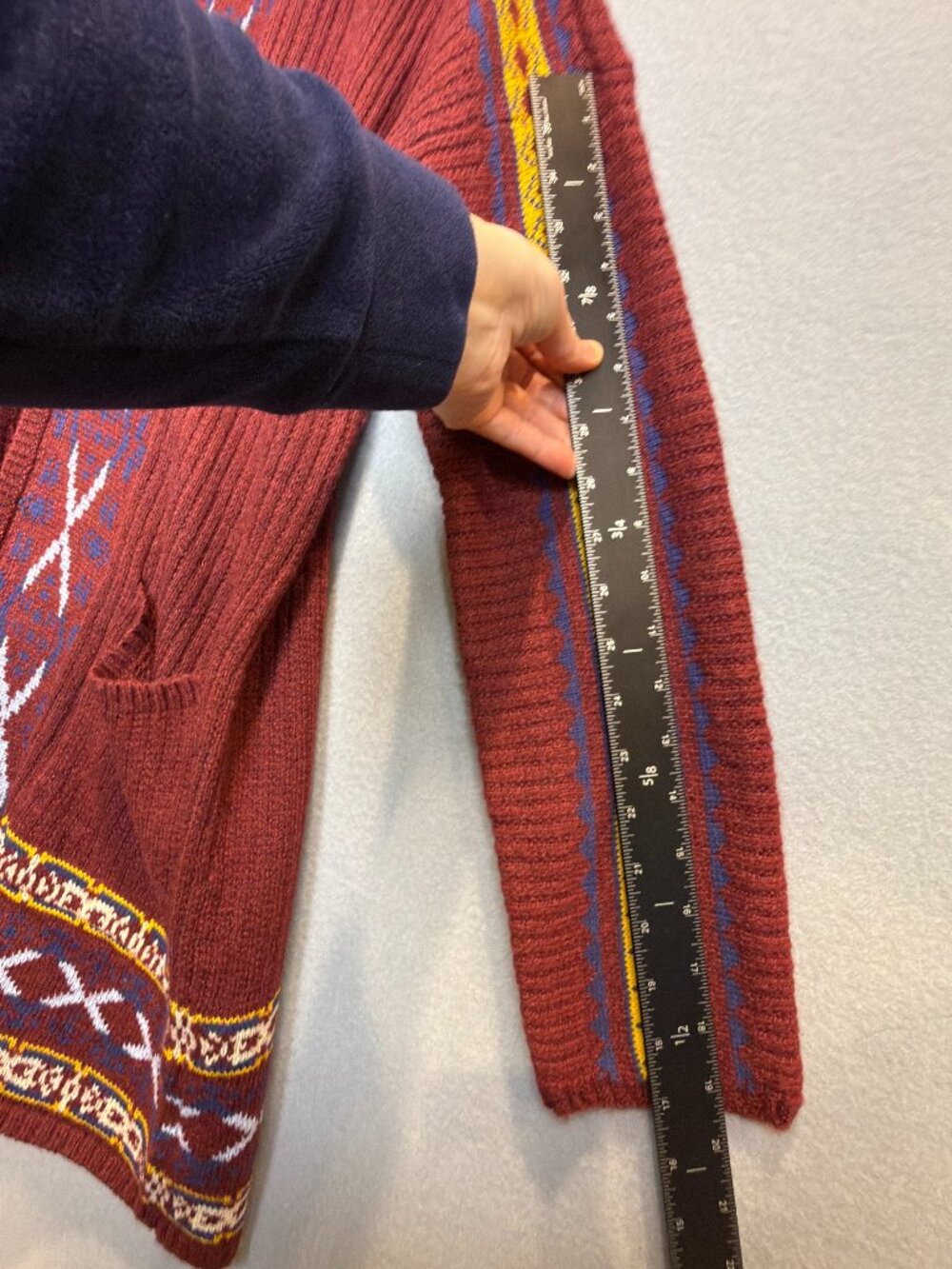 NWT Lucky Brand Southwestern Aztec Open Cardigan Sweater Women's M Boho Print - Picture 15 of 15